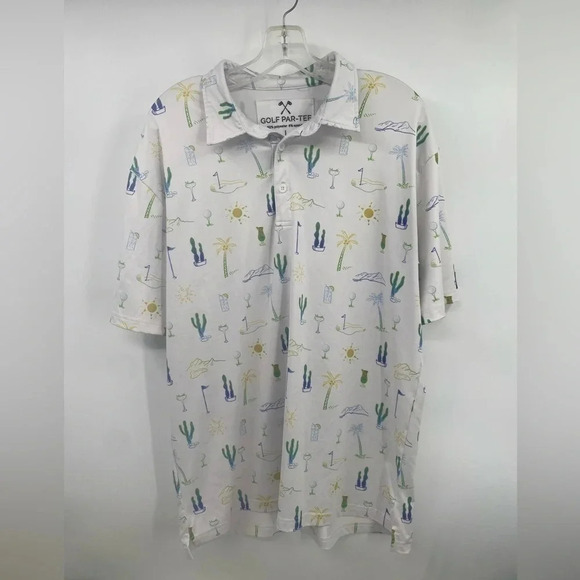 Other - Golf Par-Tee Golf Mens Polo shirt size L Summer Vibes